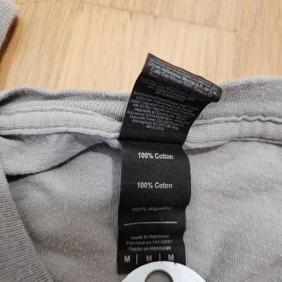 Jordan Baller T Shirt Retro Look Graphic Mens M Gray Bill Peaks NYC World Peace - Picture 9 of 11